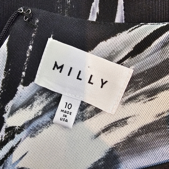 Milly Chloe Brush Stroke Print Sheath Dress - Picture 6 of 7